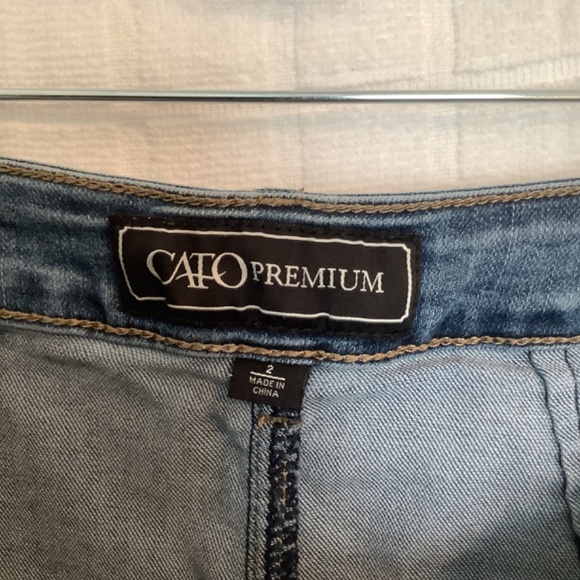 Cato Button Down Denim Skirt Blue Size 2 - Picture 3 of 6